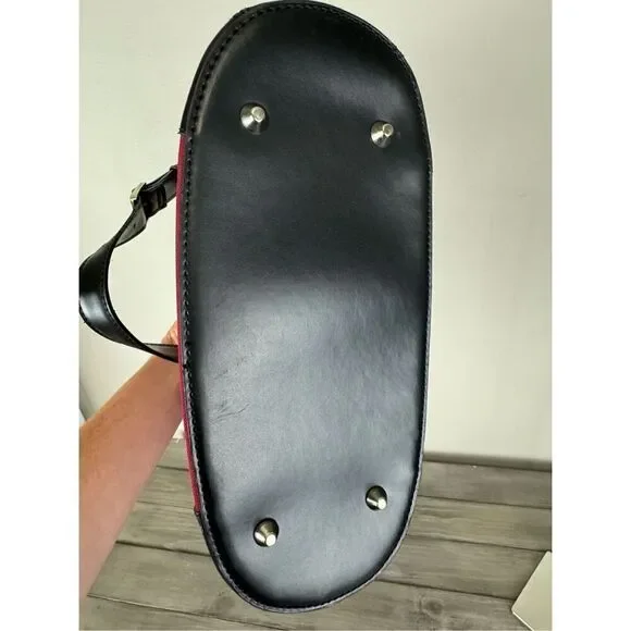 Joy Mangano Red Bucket Handbag‎ - Picture 8 of 11